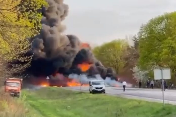 wypadek na Ukrainie