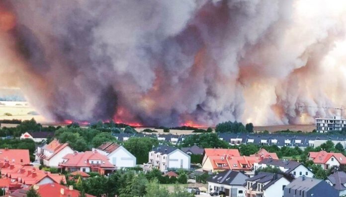 pożar w Lubinie