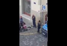 NIEMCY: Policjant zabrania kobiecie z wózkiem i psem wejść na ulicę zamieszkałą przez muzułmanów (FILM)