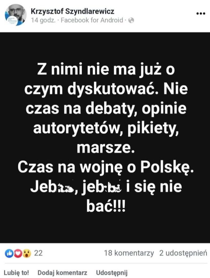 szyndlarewicz o pis